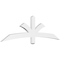Ekena Millwork Davenport Architectural Grade PVC Gable Bracket, 72"W x 21"H x 2"D x 4"F, 7/12 Pitch GBP072X21X0204DAV00 - alternate 1